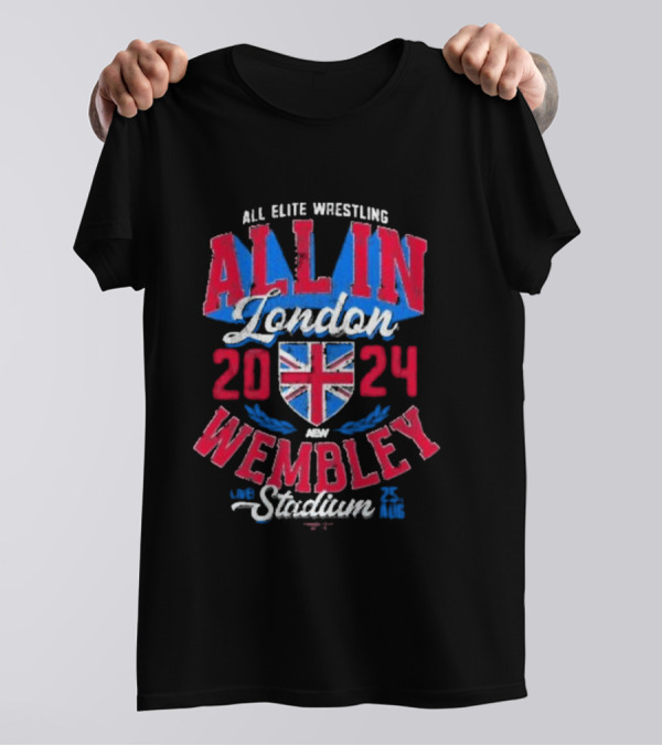 All Elite Wrestling All In London 2024 Wembley Stadium Event 25 Aug T-Shirt