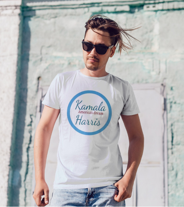 Kamala Harris America's Dream Blue Circle T-Shirt