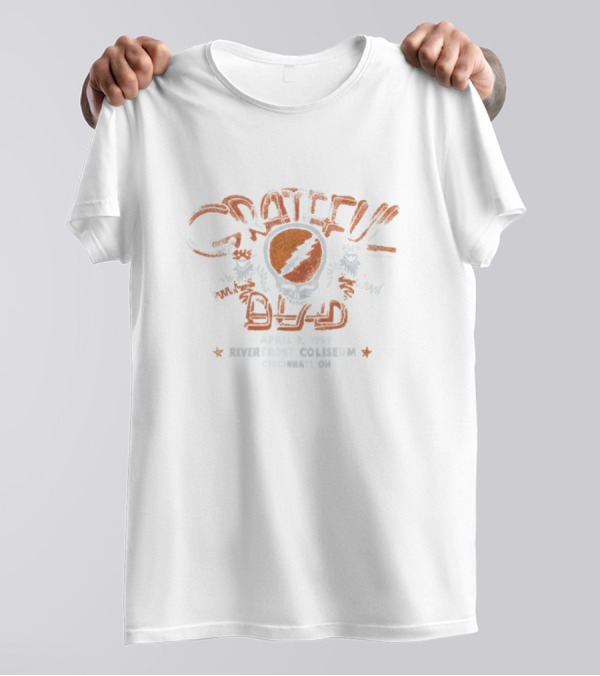 Grateful Dead April 8 1989 Riverfront Coliseum Cincinnati OH T-Shirt