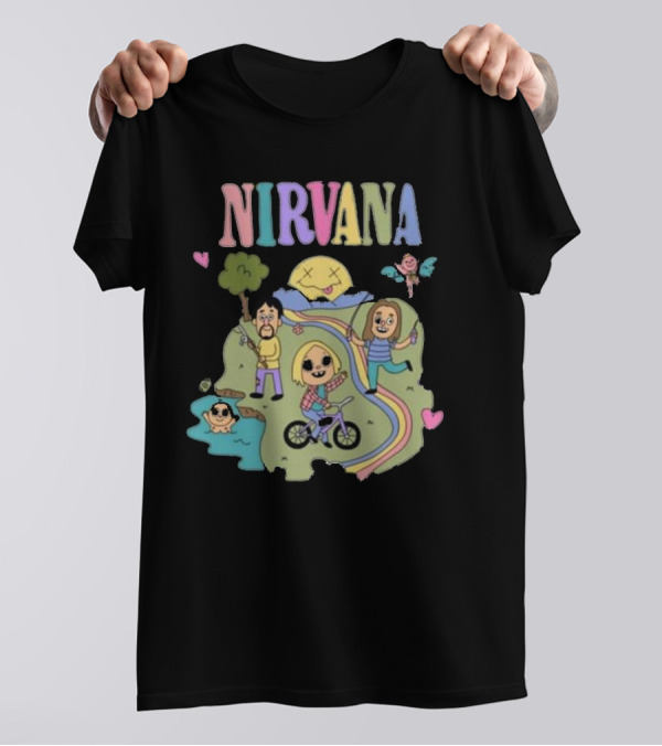 Nirvana Sean Solomon Cartoon Band T-Shirt