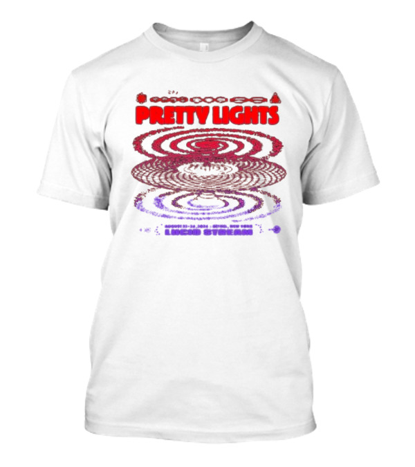 Pretty Lights Lucid Stream August 23-24, 2024 Bethel New York T-Shirt