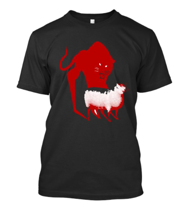 Spooks And Messiah’s High Lil Club Red Lion And White Sheep Contrast T-Shirt