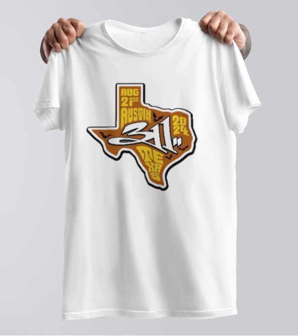 Aug 21st 2024 311 Austin Texas Tour Map T-Shirt