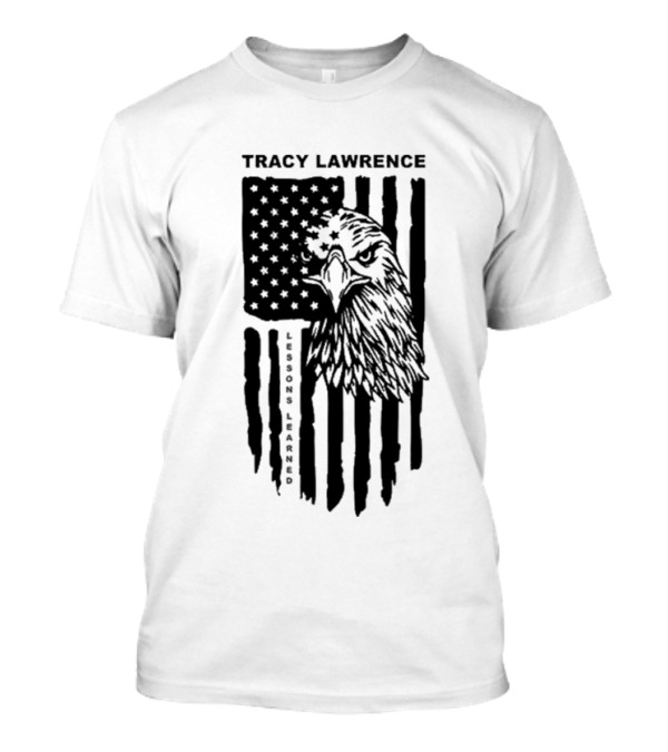Tracy Lawrence Lessons Learned 2024 American Flag Eagle T-Shirt