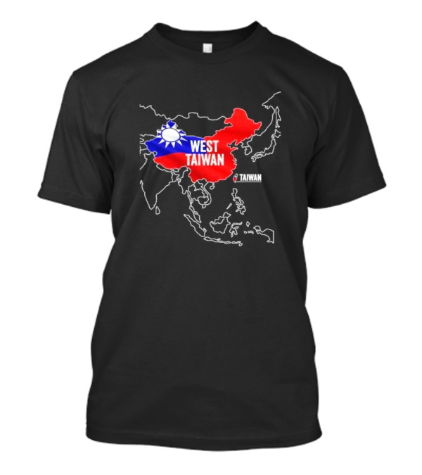 West Taiwan Funny China Taiwanese Support Map T-Shirt
