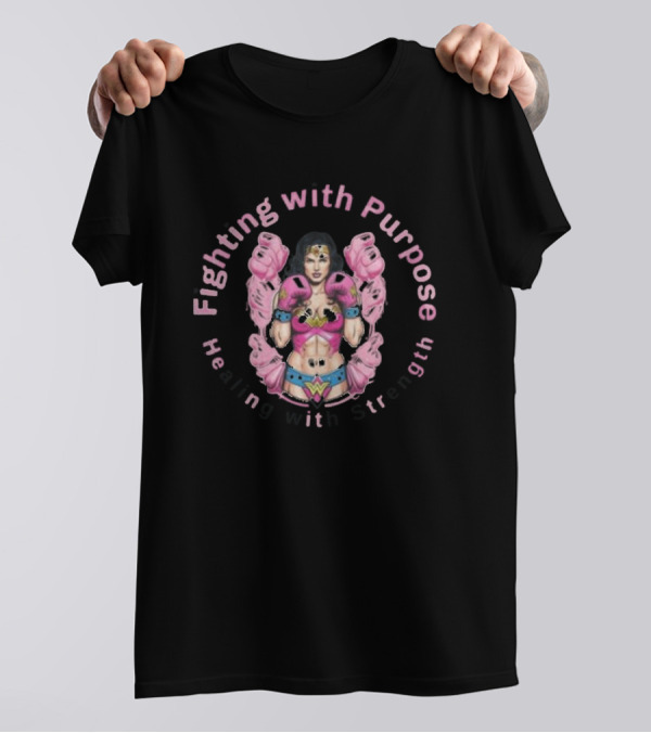 Fighting With Purpose Wonder Woman Healing With Strength T-Shirt