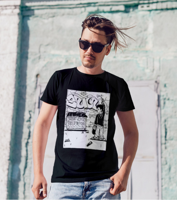 Zulu Black Powerviolence Street Art From The Tribe Of The Moon T-Shirt