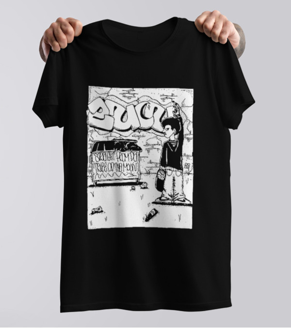 Zulu Black Powerviolence Street Art From The Tribe Of The Moon T-Shirt