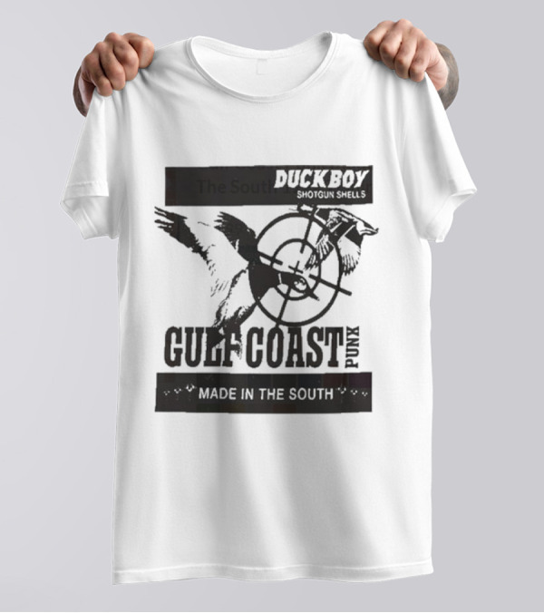 Duckboy Shotgun Shells Gulf Coast Punk Made In The South 12ga T-Shirt