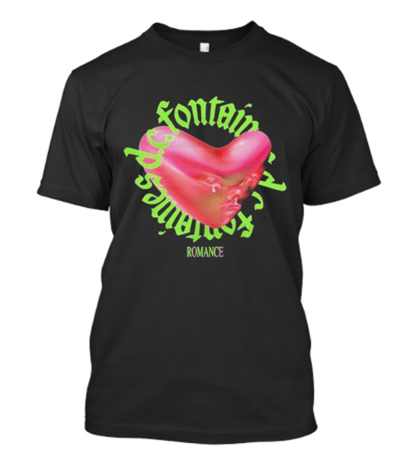 Fred Again X Fontaines DC Romance Heart Face T-Shirt