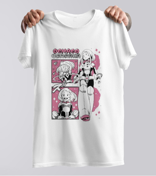 Ochaco Uraraka Boku No Hero Manga Panel T-Shirt