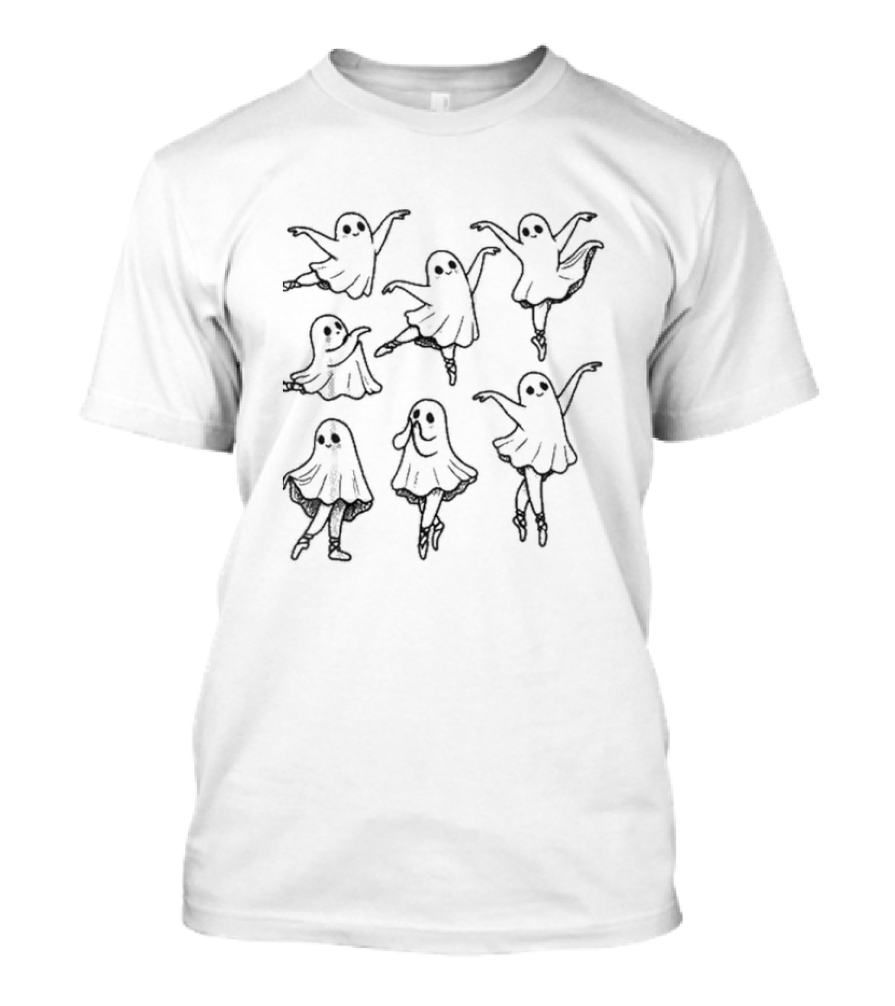 Ballet Ghost Dance Teacher Spooky Dancer Halloween T-Shirt