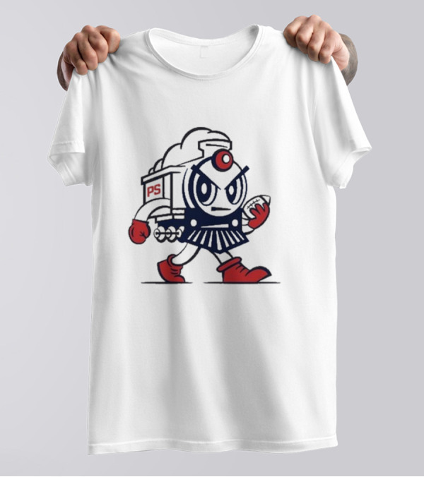 Josh Pate Mascot PS Train Football Character T-Shirt