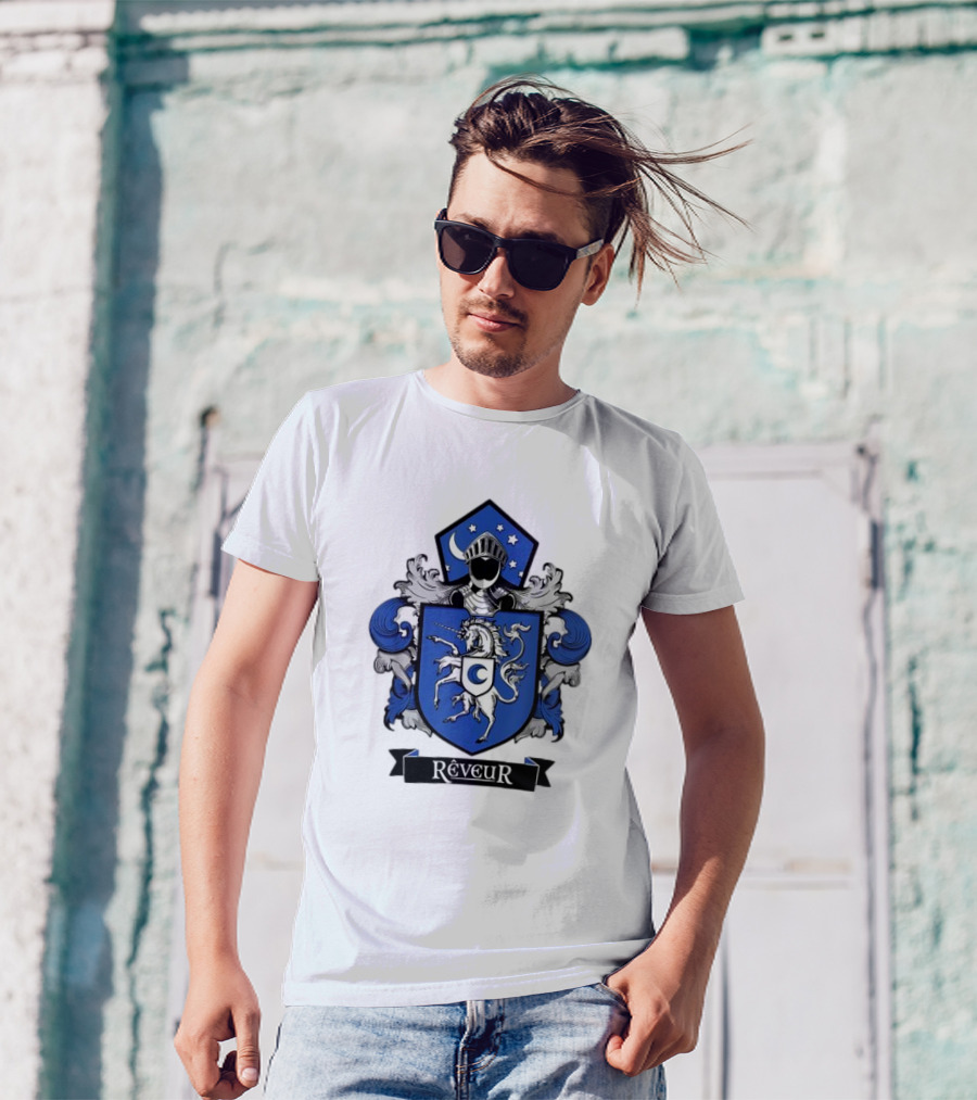 Rêveur House Of Dreamers RCA Givers School Spirit Unicorn Coat Of Arms T-Shirt