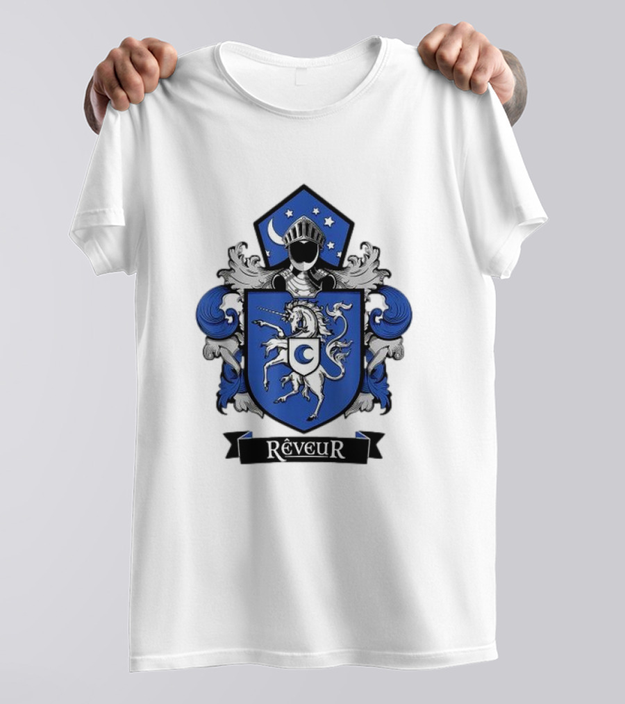 Rêveur House Of Dreamers RCA Givers School Spirit Unicorn Coat Of Arms T-Shirt