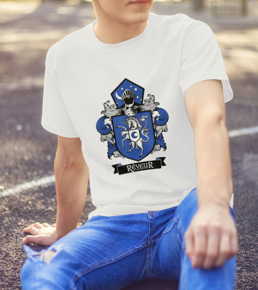 Rêveur House Of Dreamers RCA Givers School Spirit Unicorn Coat Of Arms T-Shirt