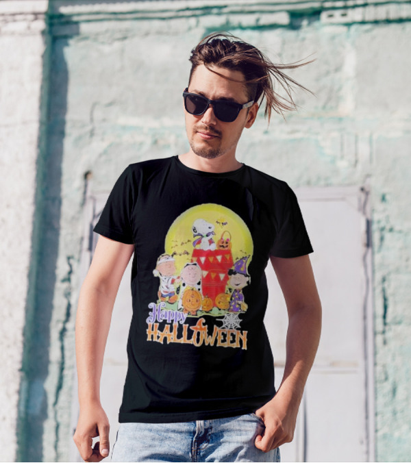 Happy Halloween 2024 Snoopy Character Peanuts Costume Fun T-Shirt