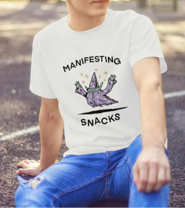 Wizard Of Barge Manifesting Snacks Stars Magic T-Shirt