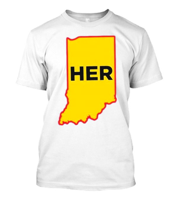 HER Indiana Outline Dave Portnoy 22 T-Shirt
