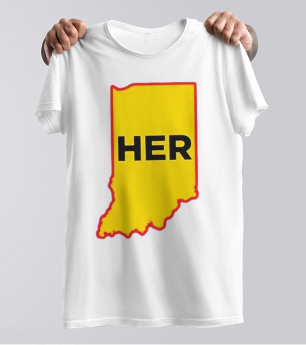 HER Indiana Outline Dave Portnoy 22 T-Shirt
