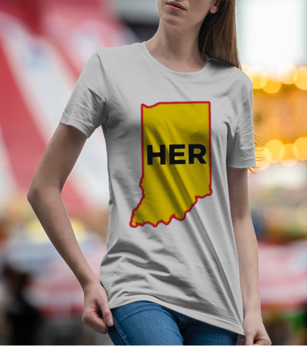 HER Indiana Outline Dave Portnoy 22 T-Shirt