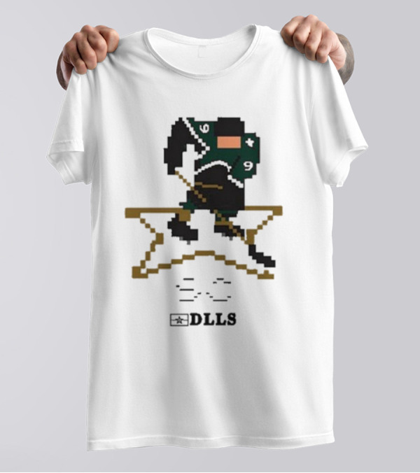 DLLS 16 Bit Retro Hockey Star Pixel T-Shirt