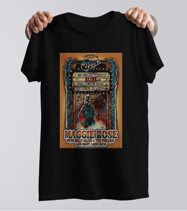 Lightnin' 100 Presents ALVVAYS Halloween Bash With Maggie Rose At Eastside Bowl Nashville October 31 T-Shirt