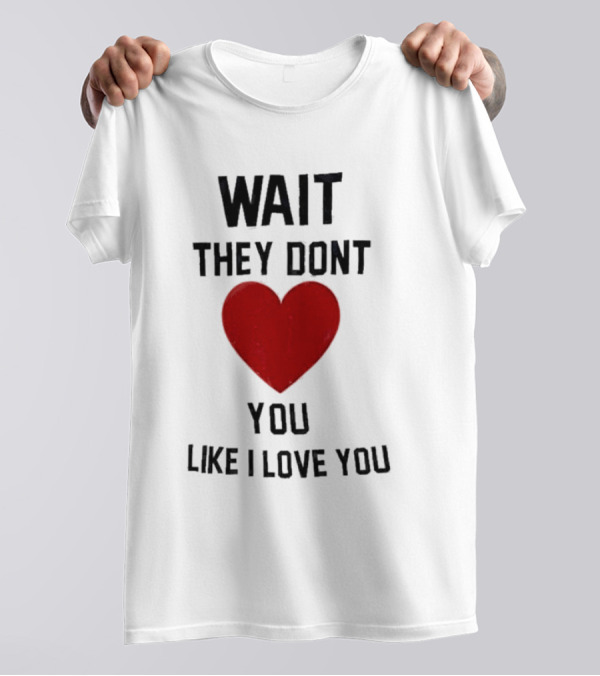 Wait They Don’t Love You Like I Love You Heart T-Shirt