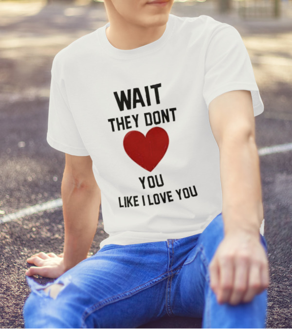Wait They Don’t Love You Like I Love You Heart T-Shirt