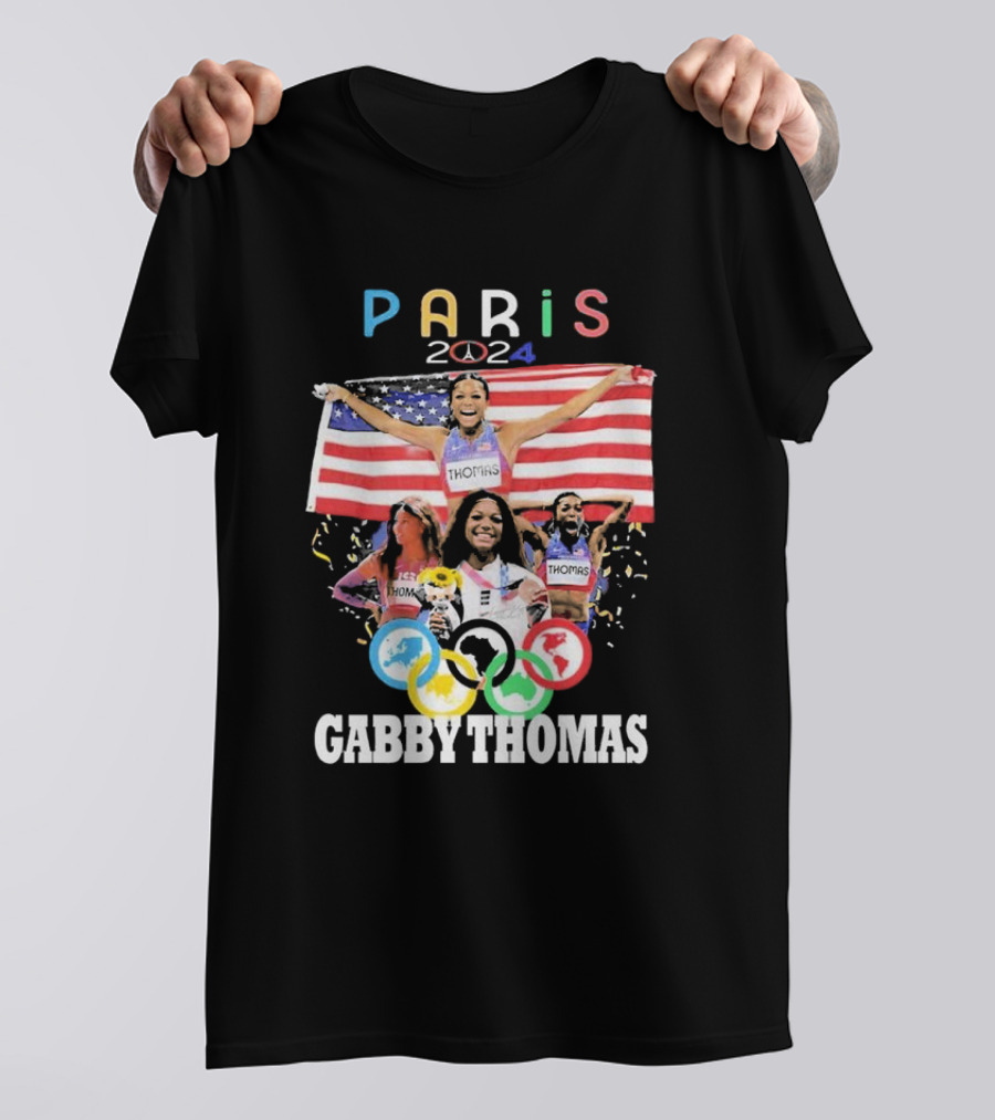 Paris 2024 Gabby Thomas Olympics Champion T-Shirt