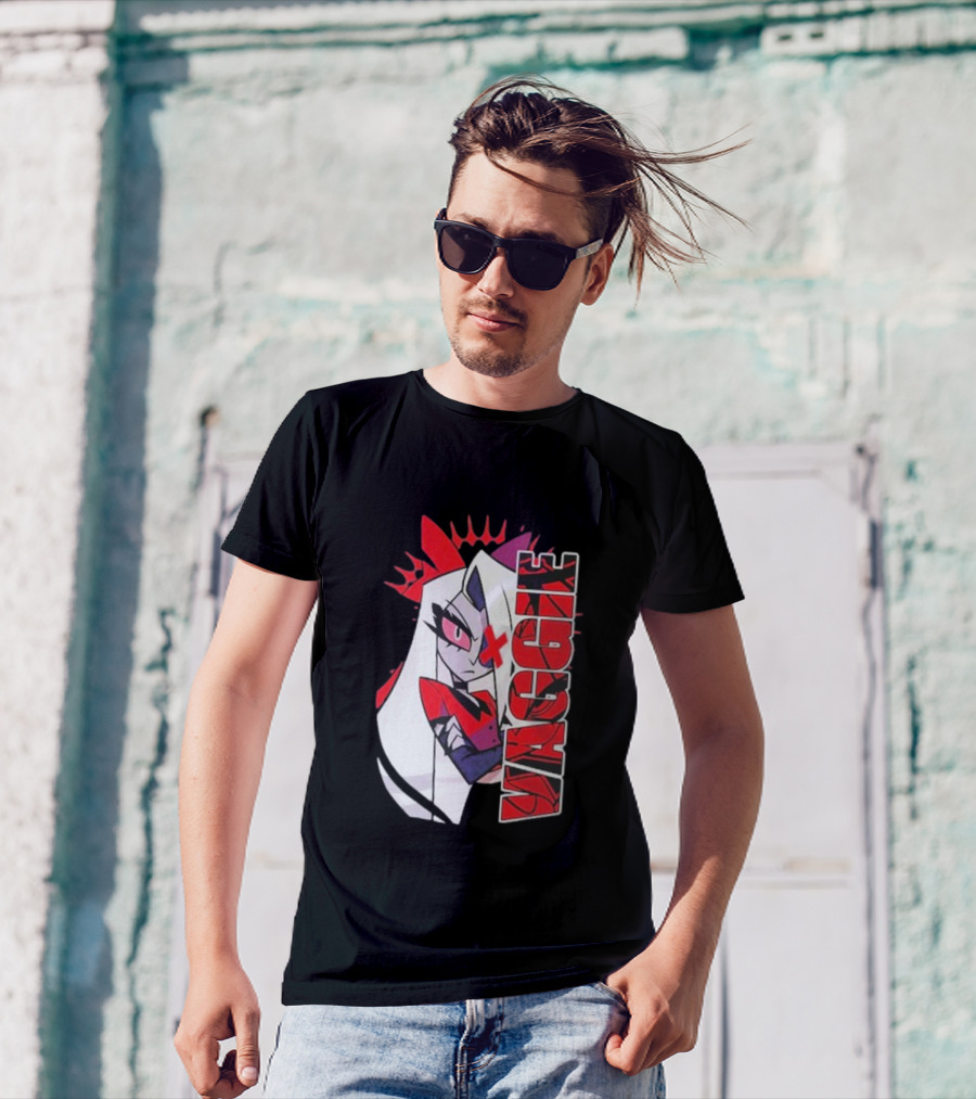 Hazbin Hotel Vaggie Red And White Character T-Shirt