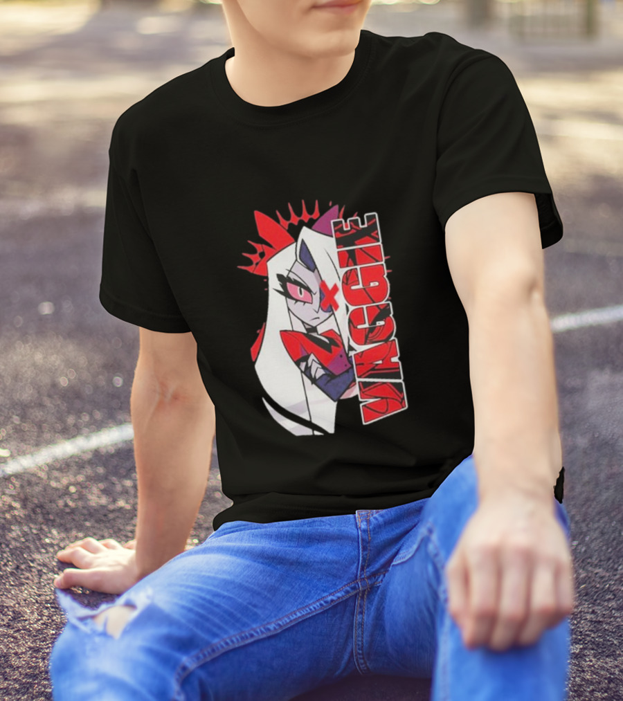 Hazbin Hotel Vaggie Red And White Character T-Shirt