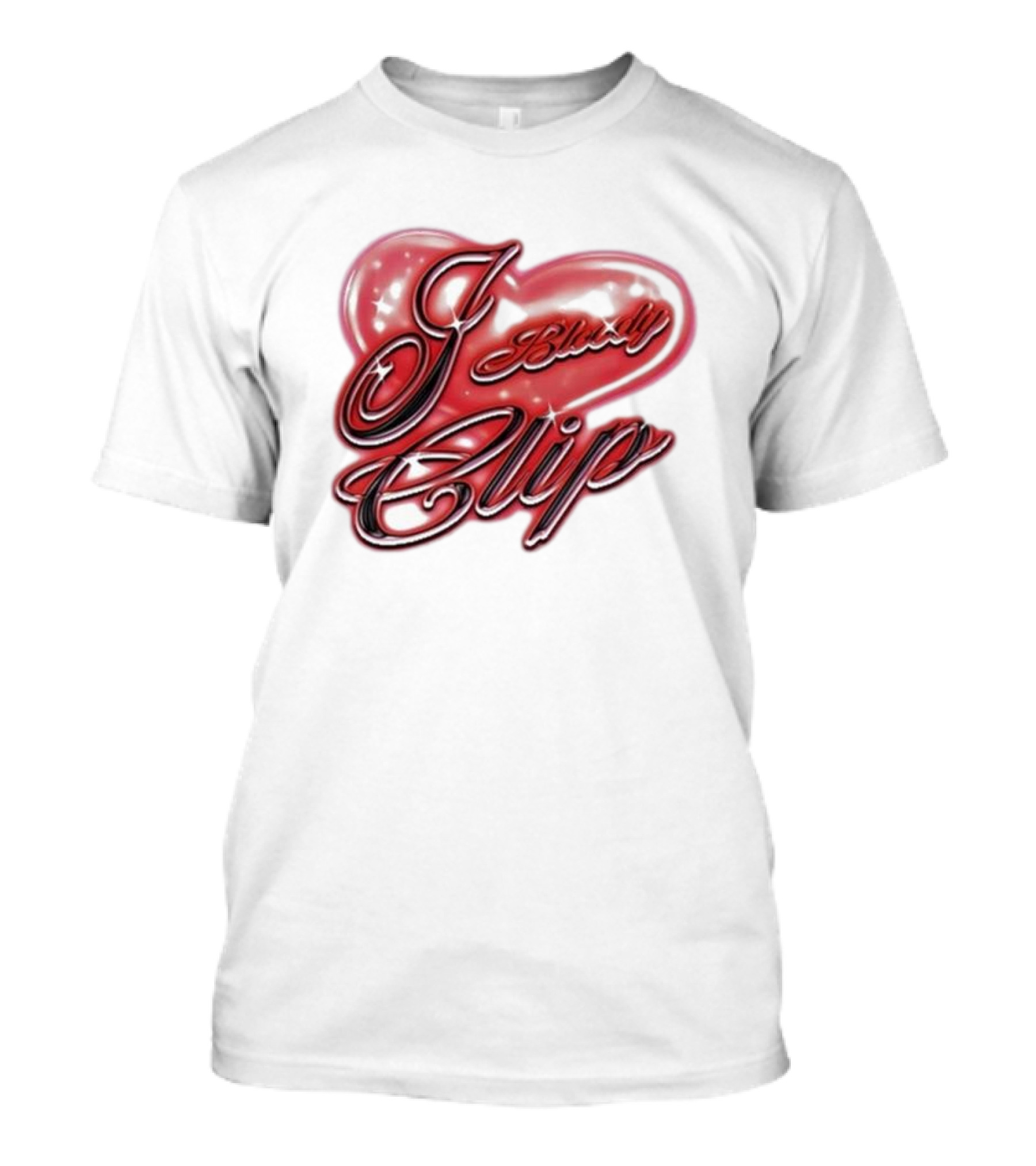 I Bloody Love Clip Airbrush T-Shirt