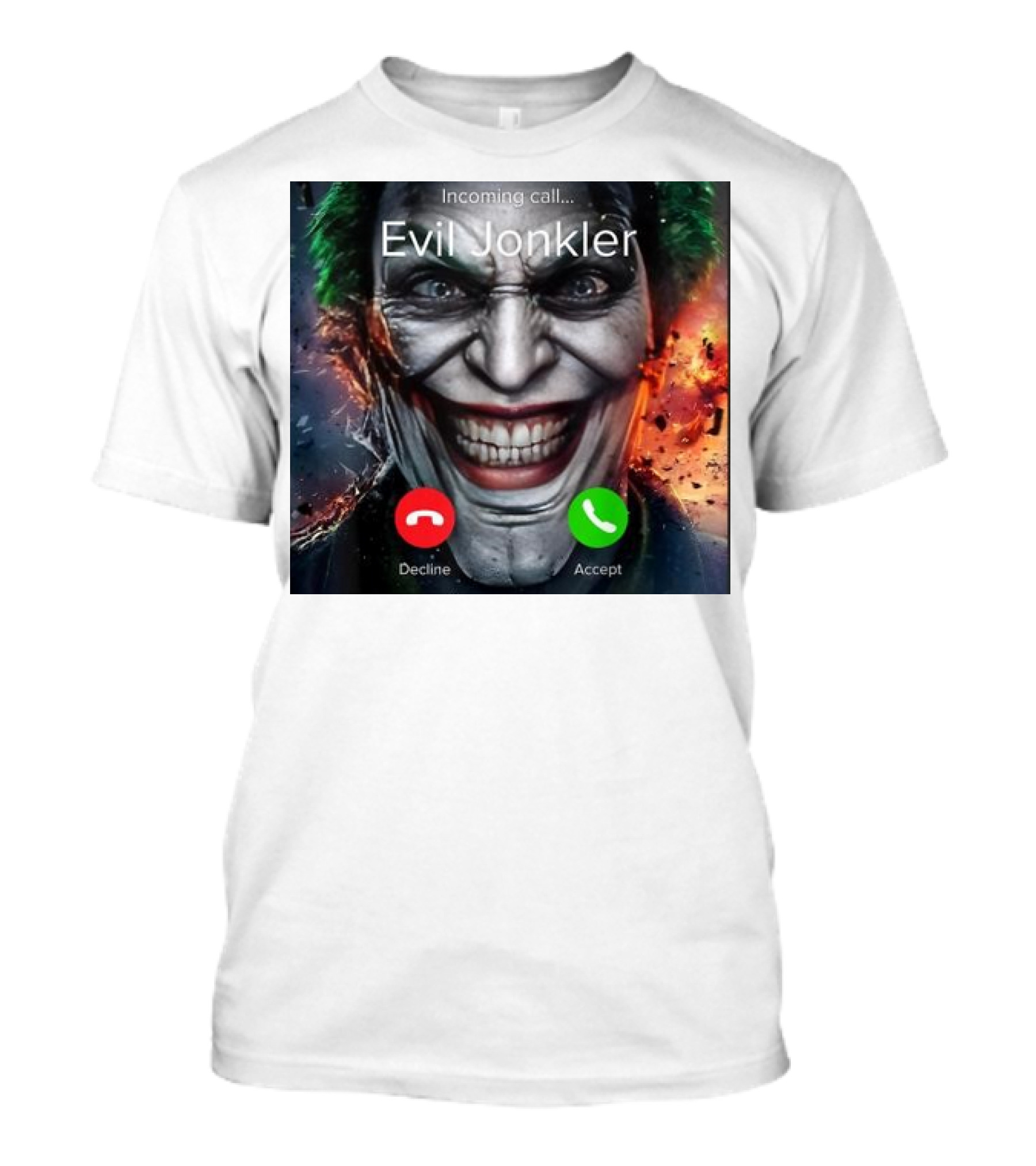 Evil Jonkler Incoming Call Horror Humor Halloween T-Shirt