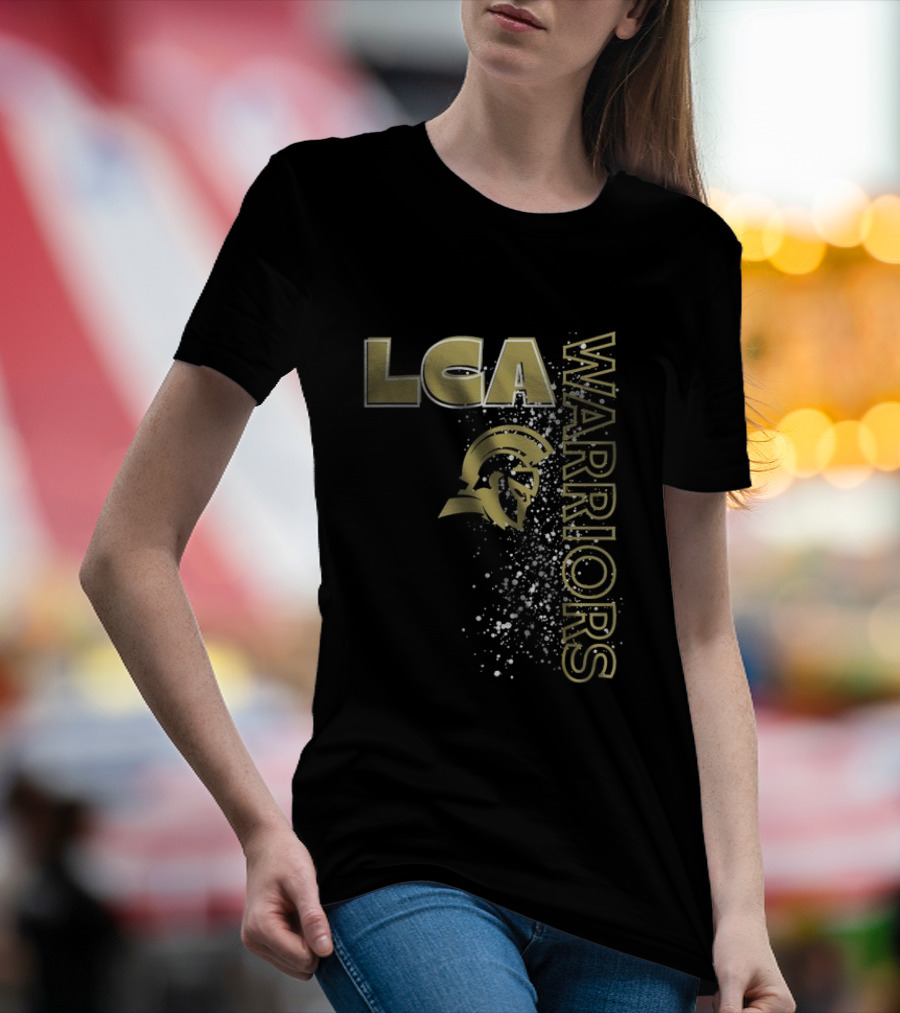 LCA Warriors Gold Helmet Spartans T-Shirt