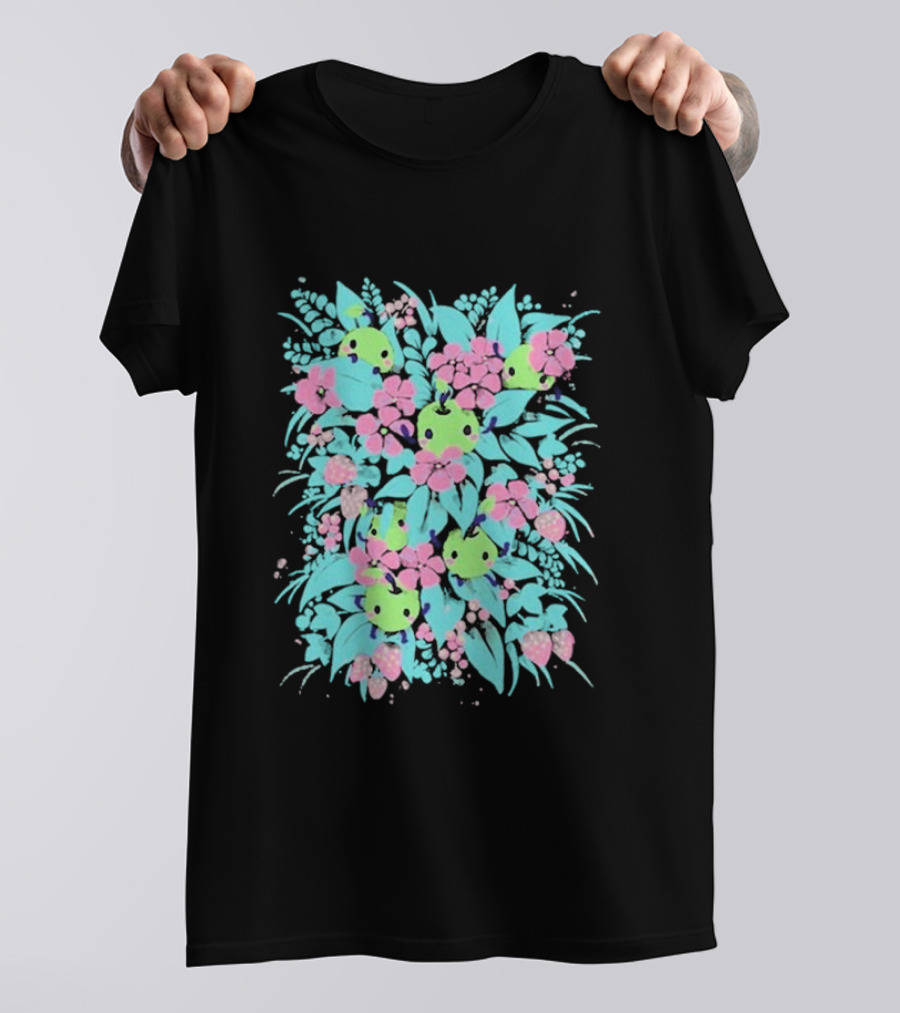 Stardew Valley Junimo Forest Guardians Floral T-Shirt