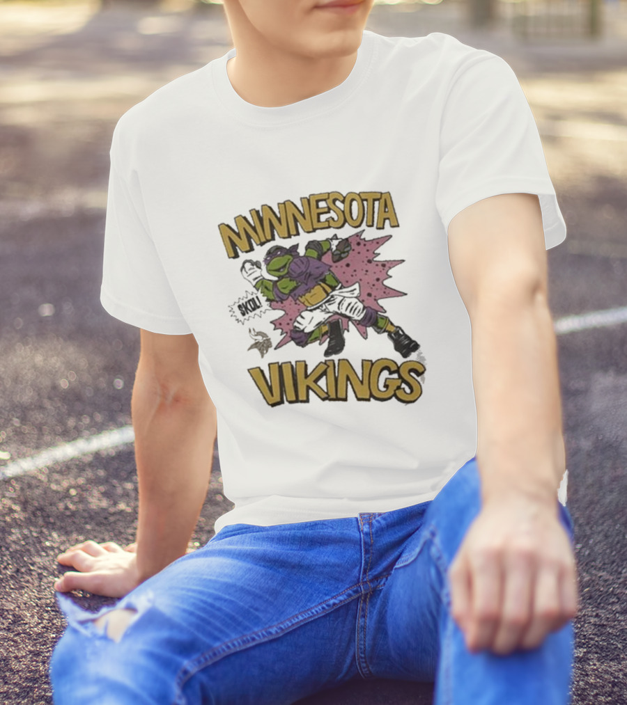 Tmnt Donatello Minnesota Vikings Crossover T-Shirt