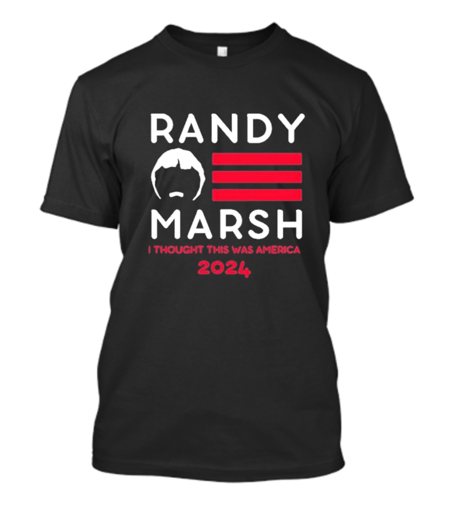Randy Marsh 2024 I Thought This Was America Logo Stripes T-Shirt