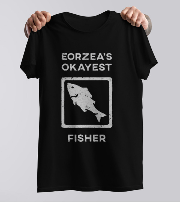 Eorzea's Okayest Fisher Fish T-Shirt
