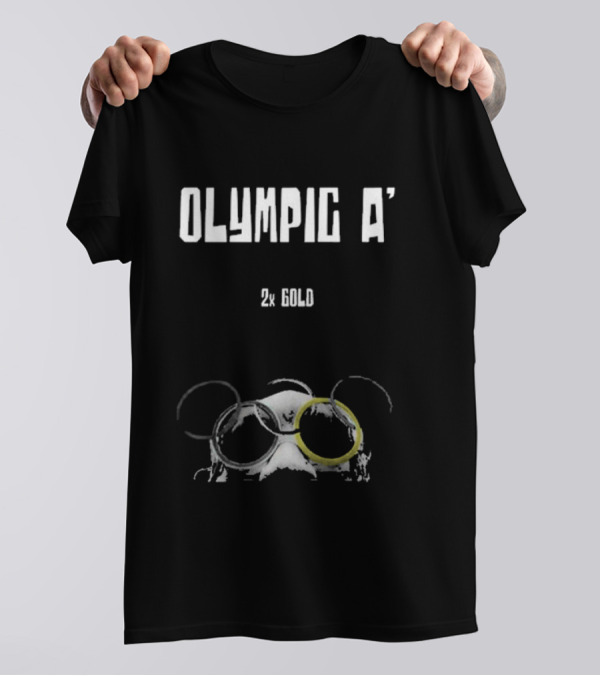 Olympic A' 2X Gold Rings And Goggles T-Shirt