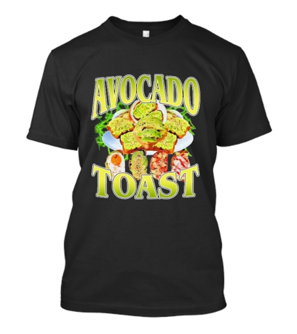 Emotionalclub Avocado Toast Plate With Assorted Toppings T-Shirt