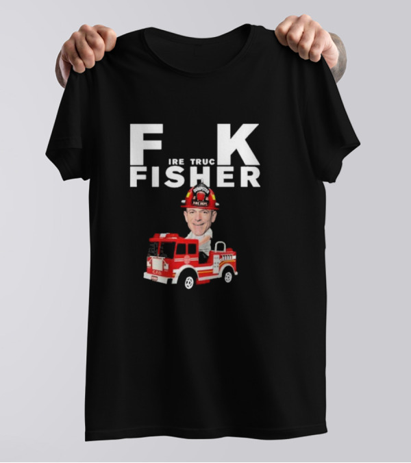 Fisher Fire Truck Dumpster Fire Dept T-Shirt