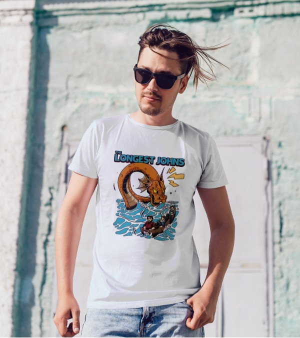 The Longest Johns Sea Monster Adventure Rowboat Journey T-Shirt