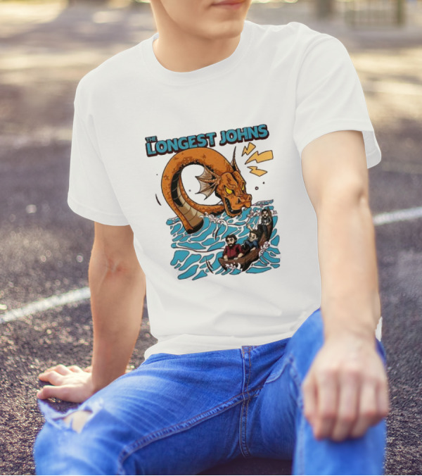 The Longest Johns Sea Monster Adventure Rowboat Journey T-Shirt