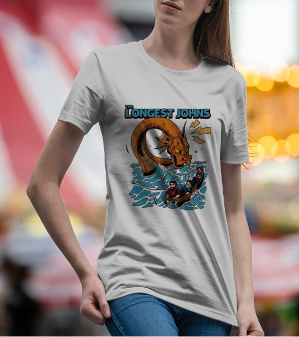 The Longest Johns Sea Monster Adventure Rowboat Journey T-Shirt