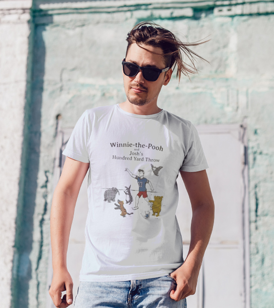 Winnie The Pooh And Josh's Hundred Yard Throw Buffalo Bills T-Shirt