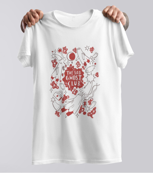 The Sad Ghost Club Moon Bats And Stars T-Shirt