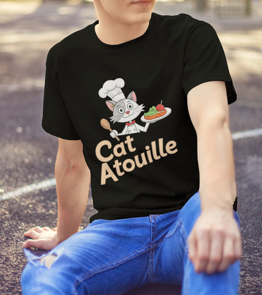Cat Atouille Chef Cat With Ratatouille T-Shirt