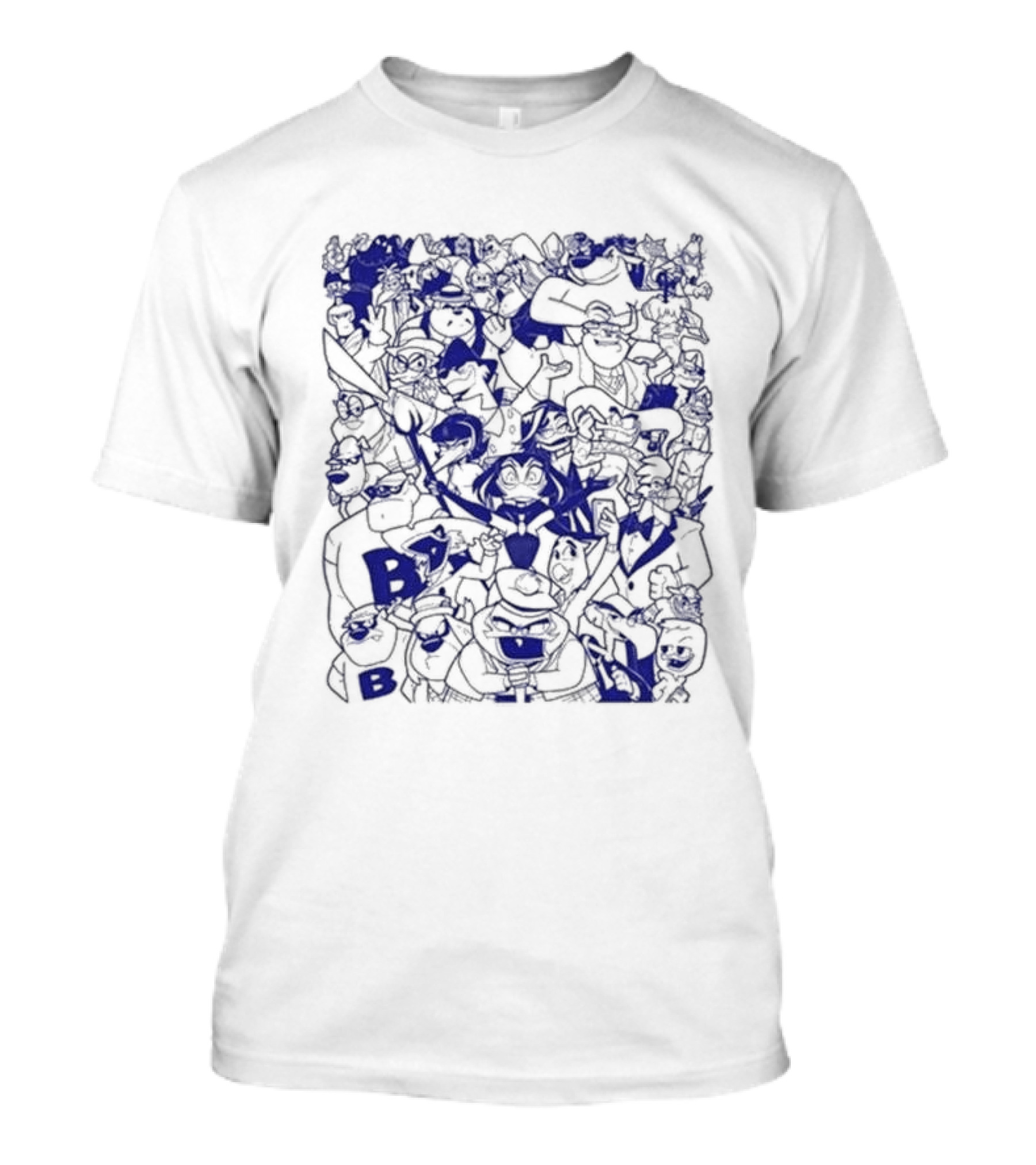 Brian Danger Duck Villains Collage T-Shirt