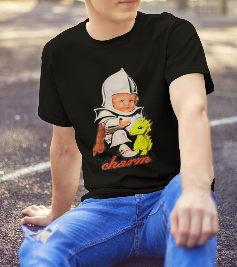 Claire Cottrill HQ Charm Baby Knight With Dragon T-Shirt